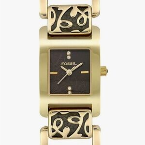 Fossil Women’s Black and Gold Watch